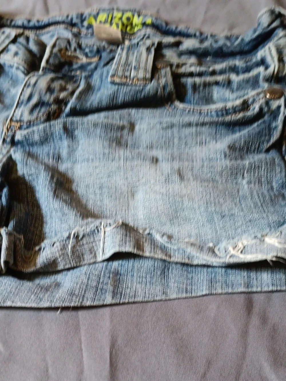 Arizona Juniors Light Blue Denim  Shorts